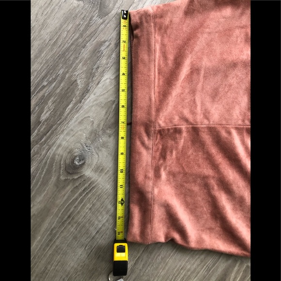 Mauve Suede Mini Skirt - Picture 8 of 11